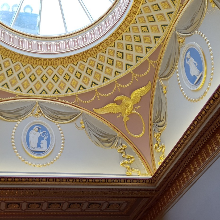 Gilded ceiling dome