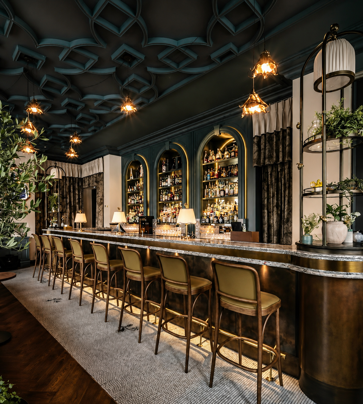 Bespoke Paint Finish - Cadogan Bar